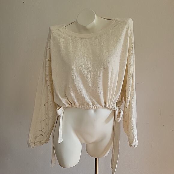 Free People Movement Field of Dreams Cropped Pullover Round Neck Pullover - Picture 9 of 15